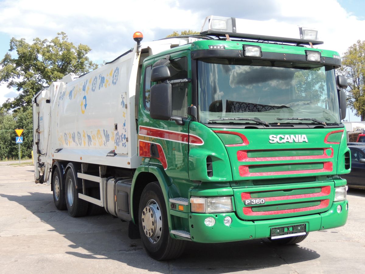 Scania P360 Garbage truck, 2010year, 6×2, 360KM, EURO 5