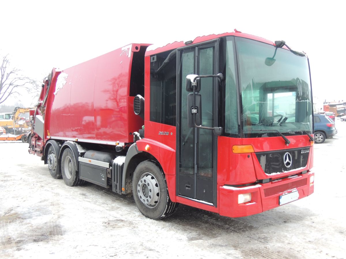 Mercedes Econic Garbage Truck, 2012, 6×2, 280KM, EURO EEV