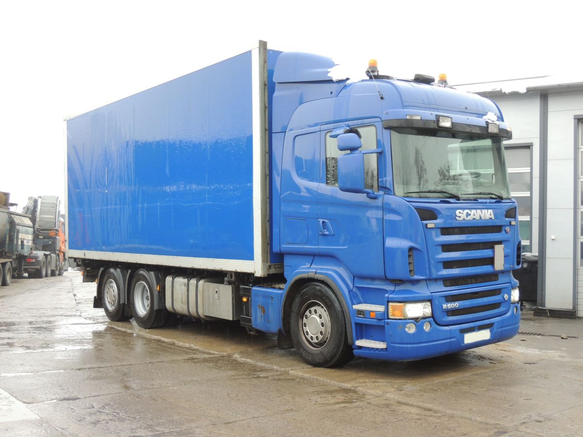 Scania R500 V8-Container, 500 km, EURO 5, 2006, Zepro